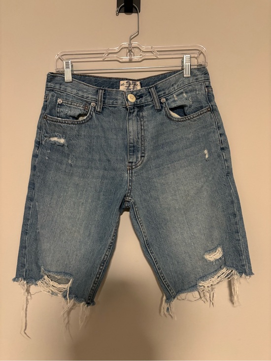 Free People Pants - FREE PEOPLE We The Free denim bermuda shorts size 27